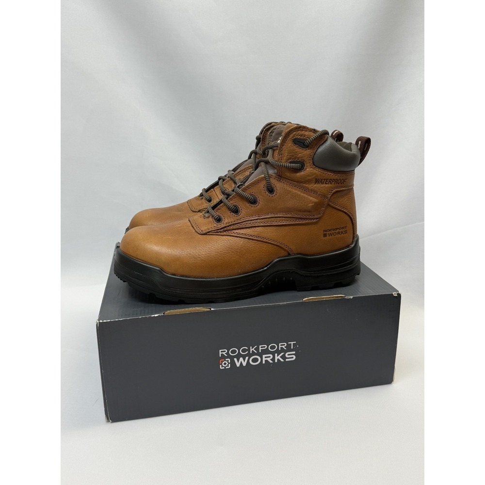 Rockport Works Men's 11w Tru-Tech Waterproof Boot Comp toe 6" Work boot NEW‎ NIB - Picture 3 of 8